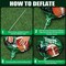 6 Pieces Football Balloons Set, 3 Football Field & 3 Foil Balloons for Tailgate Game Day, Sports Event, Unisex, Green, White